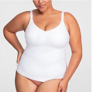 NWT Honeylove LiftWear Cami in White [1X]